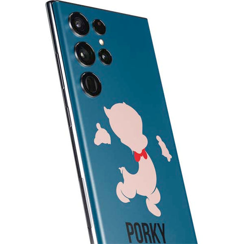 Looney Tunes Porky Pig Identity Galaxy S22 Ultra Skin
