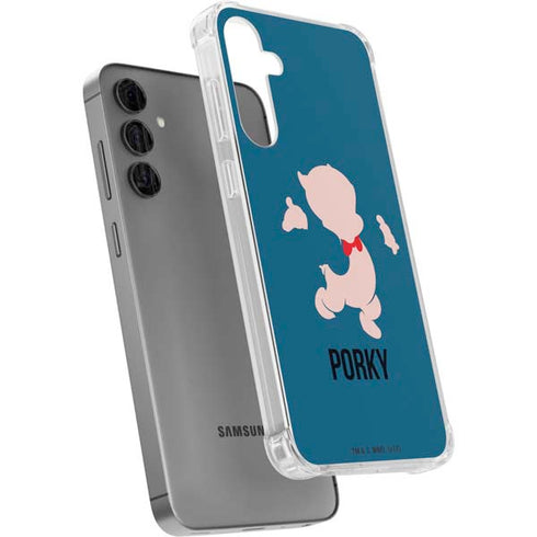 Looney Tunes Porky Pig Identity Galaxy S24 Plus Clear Case