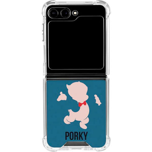 Looney Tunes Porky Pig Identity Galaxy Z Flip5 5G Clear Case