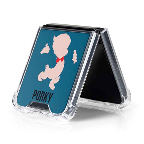 Looney Tunes Porky Pig Identity Galaxy Z Flip5 5G Clear Case