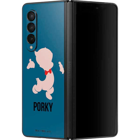 Looney Tunes Porky Pig Identity Galaxy Z Fold3 5G Skin