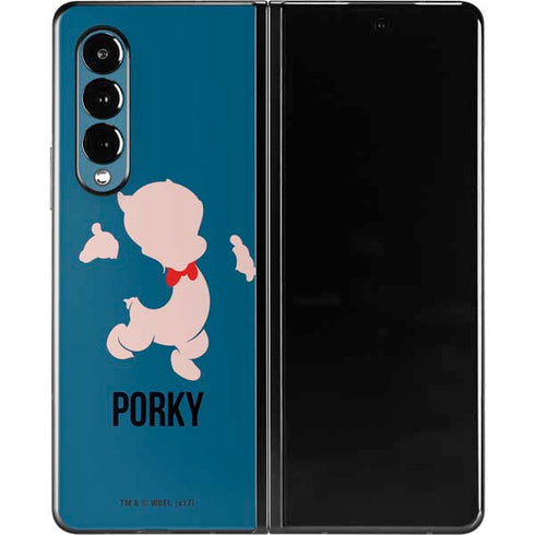 Looney Tunes Porky Pig Identity Galaxy Z Fold3 5G Skin
