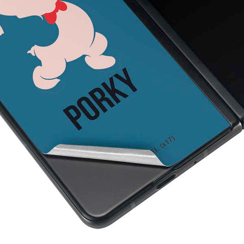 Looney Tunes Porky Pig Identity Galaxy Z Fold3 5G Skin