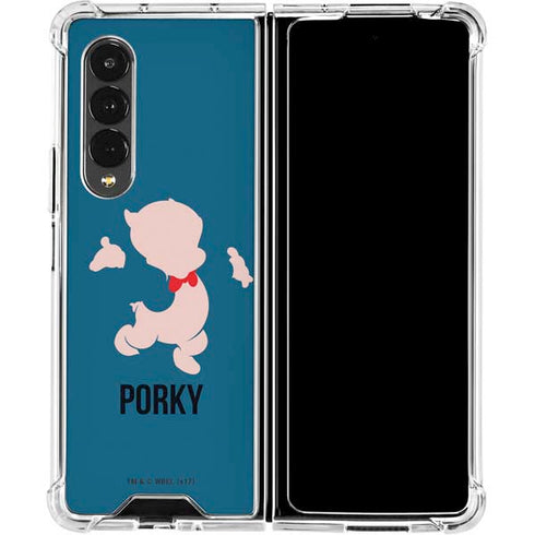 Looney Tunes Porky Pig Identity Galaxy Z Fold4 5G Clear Case