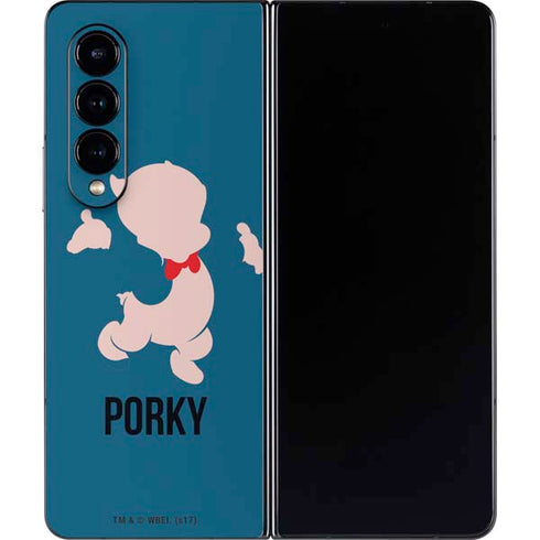 Looney Tunes Porky Pig Identity Galaxy Z Fold4 5G Skin