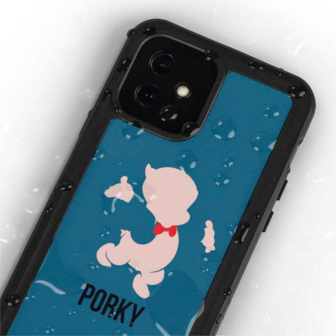 Looney Tunes Porky Pig Identity iPhone 12 Waterproof Case