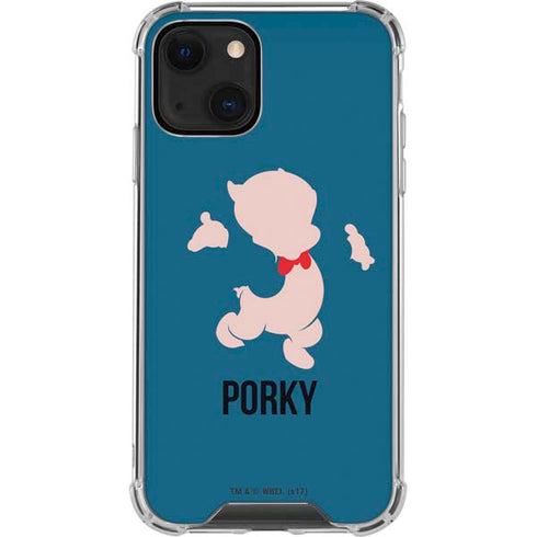 Looney Tunes Porky Pig Identity iPhone 14 Plus Clear Case