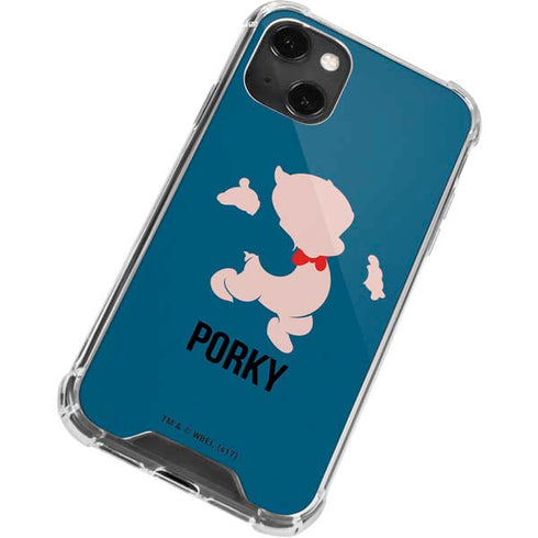 Looney Tunes Porky Pig Identity iPhone 14 Plus Clear Case