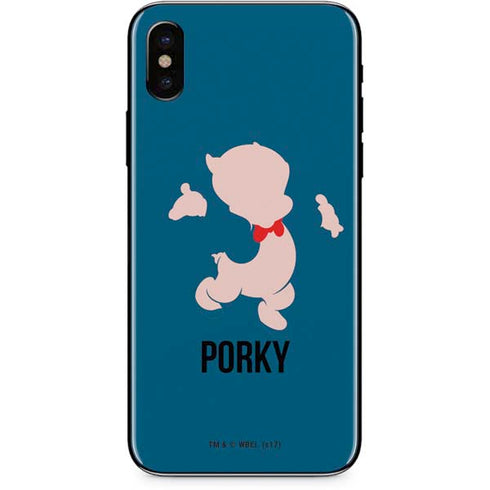 Looney Tunes Porky Pig Identity iPhone X Skin
