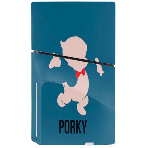 Looney Tunes Porky Pig Identity PS5 Slim Disk Bundle Skin