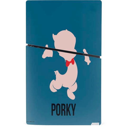 Looney Tunes Porky Pig Identity PS5 Slim Digital Edition Bundle Skin