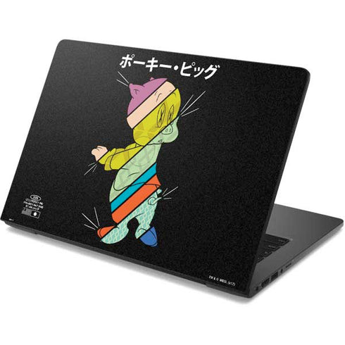 Looney Tunes Porky Pig Sliced Juxtapose Dell Chromebook Skin
