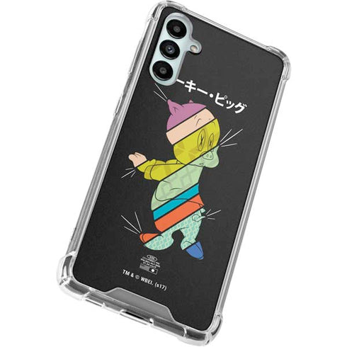 Looney Tunes Porky Pig Sliced Juxtapose Galaxy A14 5G Clear Case