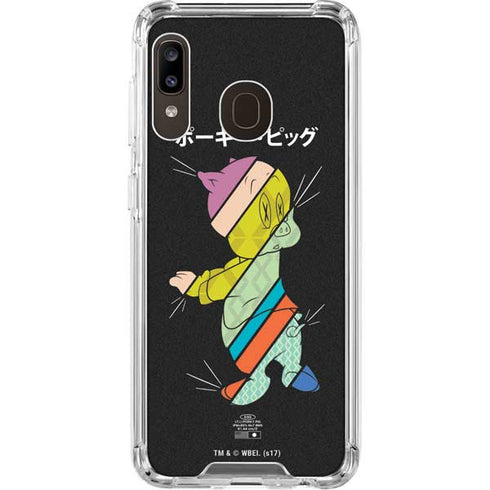 Looney Tunes Porky Pig Sliced Juxtapose Galaxy A30 Clear Case