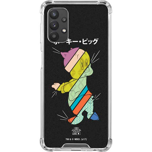 Looney Tunes Porky Pig Sliced Juxtapose Galaxy A32 5G Clear Case