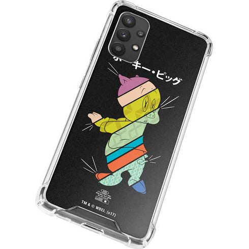 Looney Tunes Porky Pig Sliced Juxtapose Galaxy A32 5G Clear Case