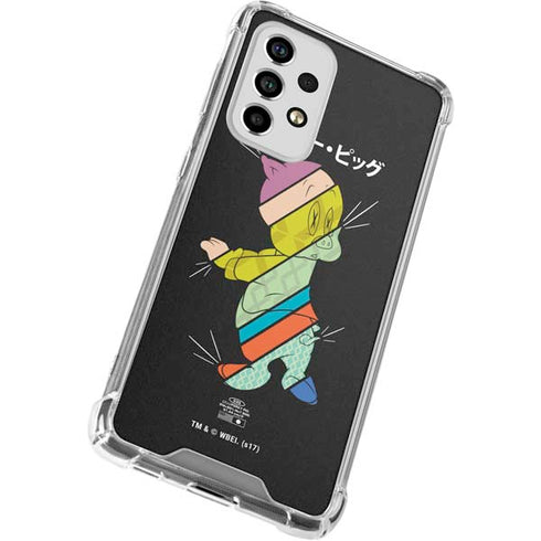 Looney Tunes Porky Pig Sliced Juxtapose Galaxy A53 5G Clear Case