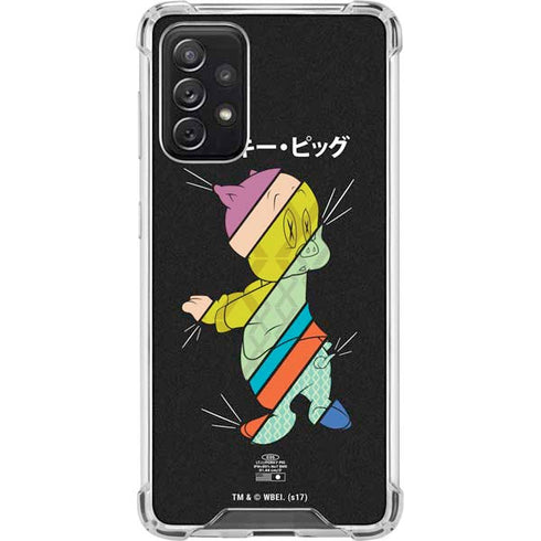 Looney Tunes Porky Pig Sliced Juxtapose Galaxy A72 5G Clear Case