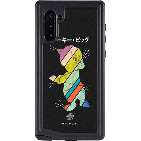 Looney Tunes Porky Pig Sliced Juxtapose Galaxy Note 10 Waterproof Case