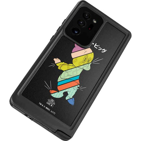 Looney Tunes Porky Pig Sliced Juxtapose Galaxy Note20 Ultra 5G Waterproof Case