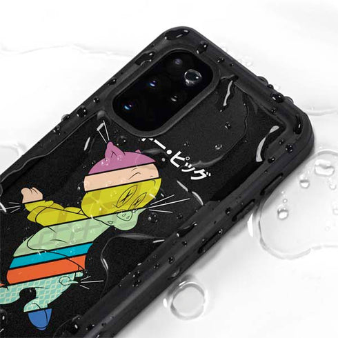 Looney Tunes Porky Pig Sliced Juxtapose Galaxy S20 Plus Waterproof Case