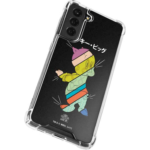 Looney Tunes Porky Pig Sliced Juxtapose Galaxy S21 FE Clear Case
