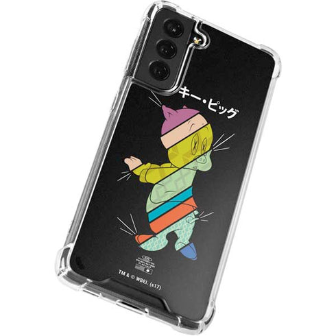 Looney Tunes Porky Pig Sliced Juxtapose Galaxy S22 Plus Clear Case