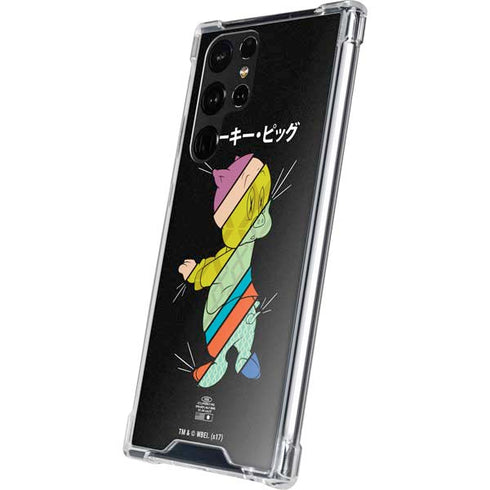 Looney Tunes Porky Pig Sliced Juxtapose Galaxy S22 Ultra Clear Case