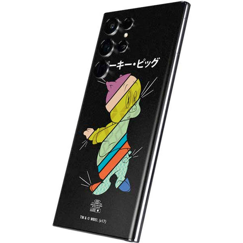 Looney Tunes Porky Pig Sliced Juxtapose Galaxy S22 Ultra Skin