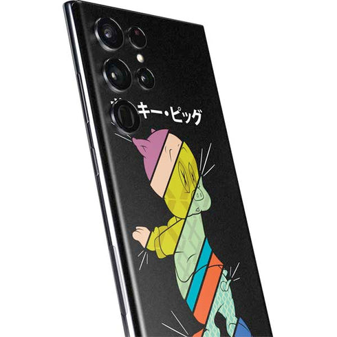 Looney Tunes Porky Pig Sliced Juxtapose Galaxy S22 Ultra Skin