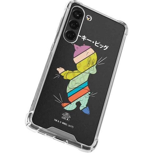Looney Tunes Porky Pig Sliced Juxtapose Galaxy S23 Plus Clear Case
