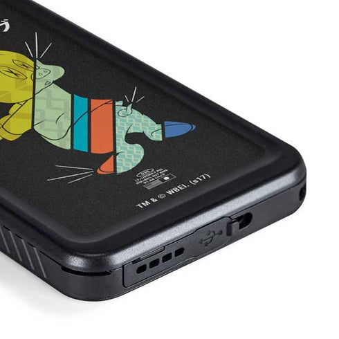 Looney Tunes Porky Pig Sliced Juxtapose Galaxy S23 Plus Waterproof Case