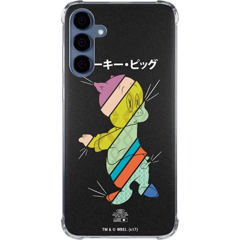 Looney Tunes Porky Pig Sliced Juxtapose Galaxy S24 Clear Case