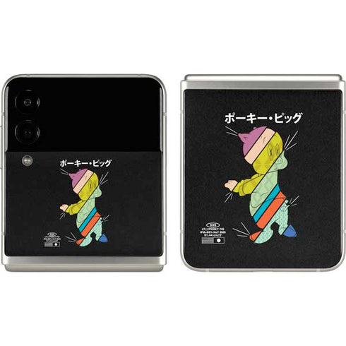 Looney Tunes Porky Pig Sliced Juxtapose Galaxy Z Flip3 5G Skin