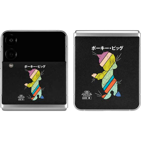 Looney Tunes Porky Pig Sliced Juxtapose Galaxy Z Flip4 5G Skin