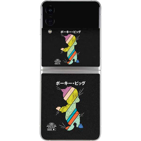 Looney Tunes Porky Pig Sliced Juxtapose Galaxy Z Flip4 5G Skin