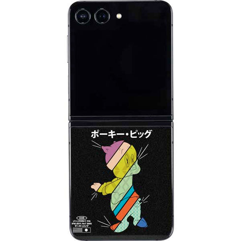 Looney Tunes Porky Pig Sliced Juxtapose Galaxy Z Flip5 5G Skin
