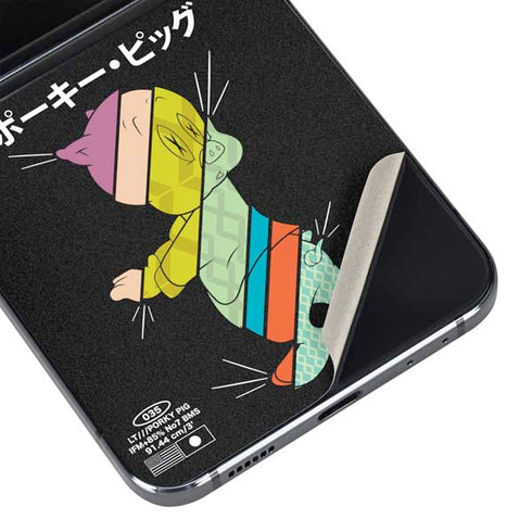 Looney Tunes Porky Pig Sliced Juxtapose Galaxy Z Flip5 5G Skin