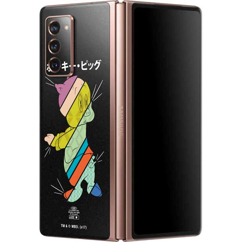 Looney Tunes Porky Pig Sliced Juxtapose Galaxy Z Fold2 5G Skin