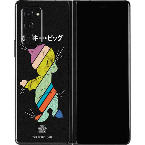 Looney Tunes Porky Pig Sliced Juxtapose Galaxy Z Fold2 5G Skin