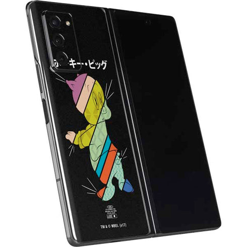 Looney Tunes Porky Pig Sliced Juxtapose Galaxy Z Fold2 5G Skin