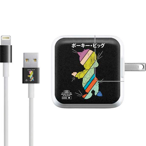 Looney Tunes Porky Pig Sliced Juxtapose iPad Charger (10W USB) Skin