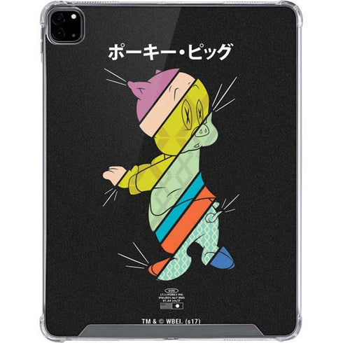Looney Tunes Porky Pig Sliced Juxtapose iPad Pro 12.9in (2020) Clear Case
