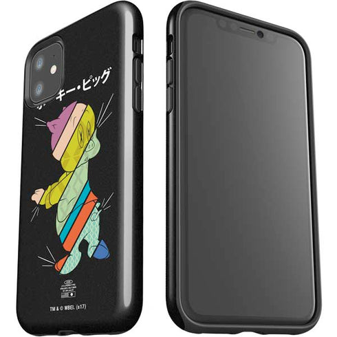 Looney Tunes Porky Pig Sliced Juxtapose iPhone 11 Impact Case