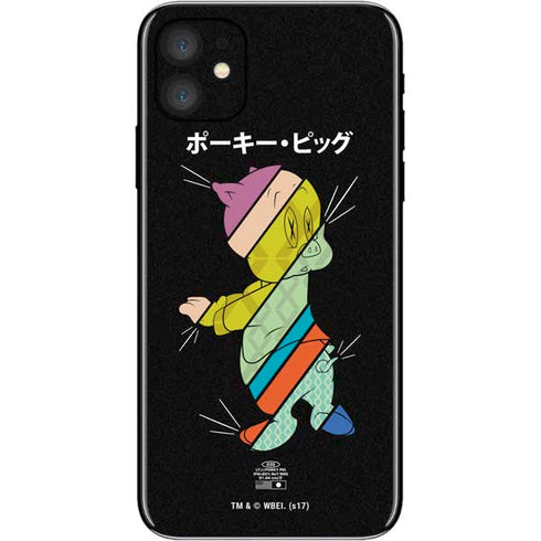 Looney Tunes Porky Pig Sliced Juxtapose iPhone 11 Skin