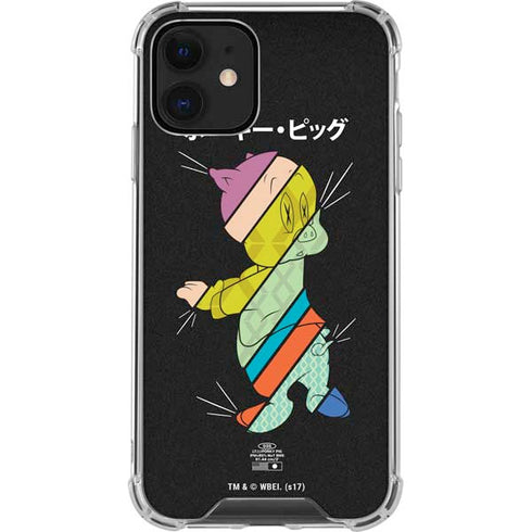 Looney Tunes Porky Pig Sliced Juxtapose iPhone 12 Clear Case