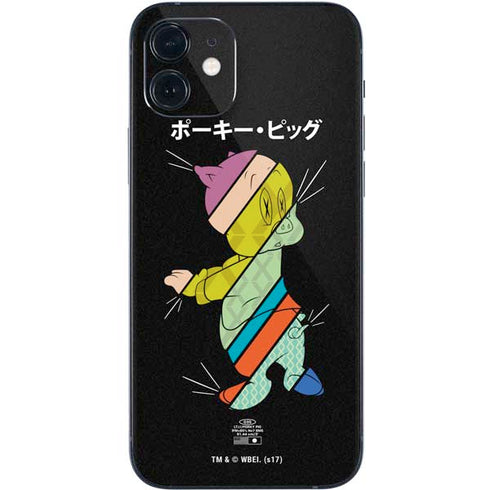 Looney Tunes Porky Pig Sliced Juxtapose iPhone 12 Mini Skin