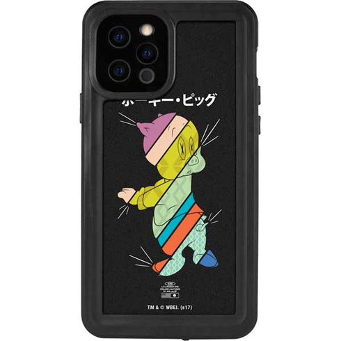 Looney Tunes Porky Pig Sliced Juxtapose iPhone 12 Pro Waterproof Case