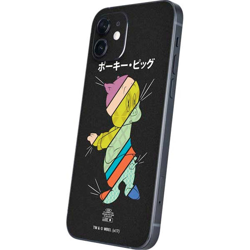 Looney Tunes Porky Pig Sliced Juxtapose iPhone 12 Skin