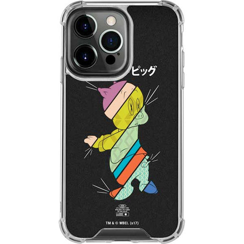 Looney Tunes Porky Pig Sliced Juxtapose iPhone 13 Pro Clear Case